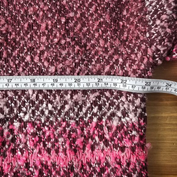 Torrid Spacedye Oversize Bouncle Kimono Multi Color Pink Sweater Size 00 - Picture 6 of 8